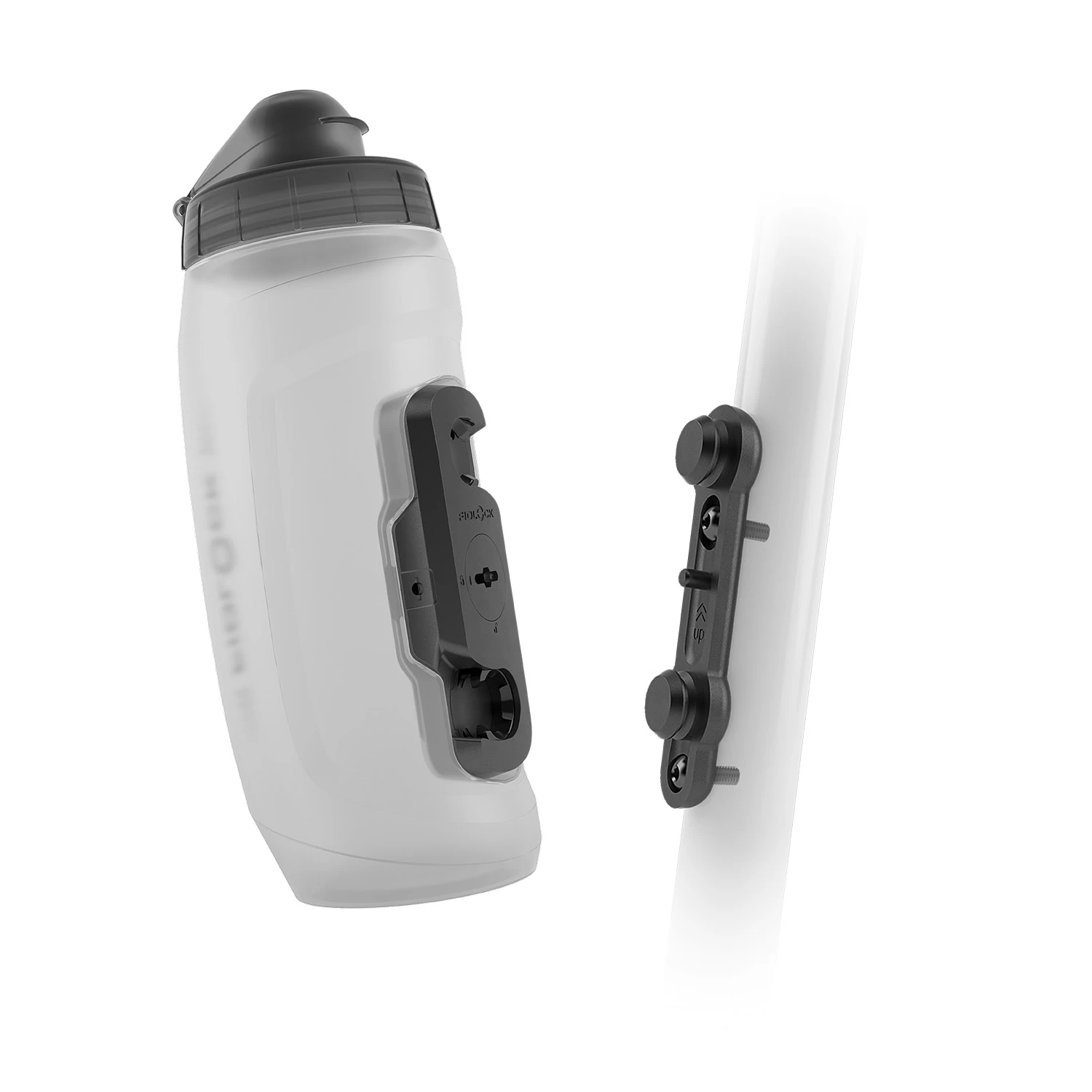 Fidlock TWIST 590ml Water Bottle + Bike Base - Trans Black - Image 2