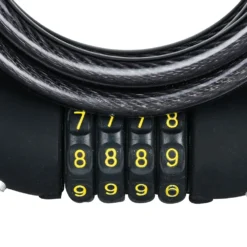Oxford Combi Coil12 Combination Cable Lock - 1500mm X 12mm - Black