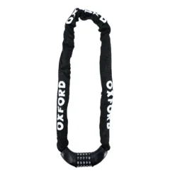 Oxford Combi Chain6 Combination Chain Lock - 900mm X 6mm - Black