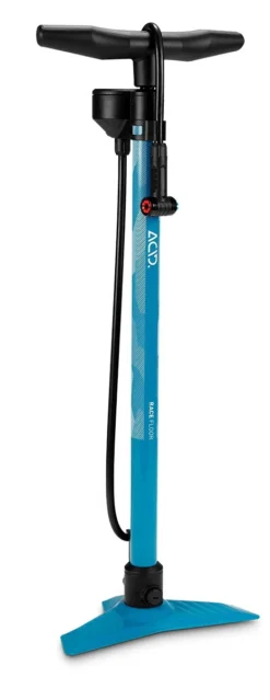 Cube Acid Race Floor Pump - Blue