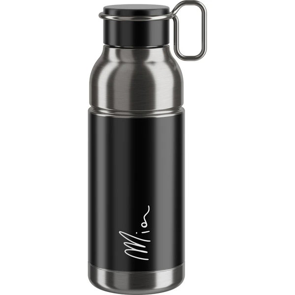 Elite Mia Stainless Steel Bottle - 650ml - Black/Silver