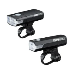 Cateye Ampp 1100/Ampp 800 Combo USB Light Set - Black