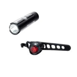 Cateye Volt 100XC Front And Orb Rear Rechargeable Light Set