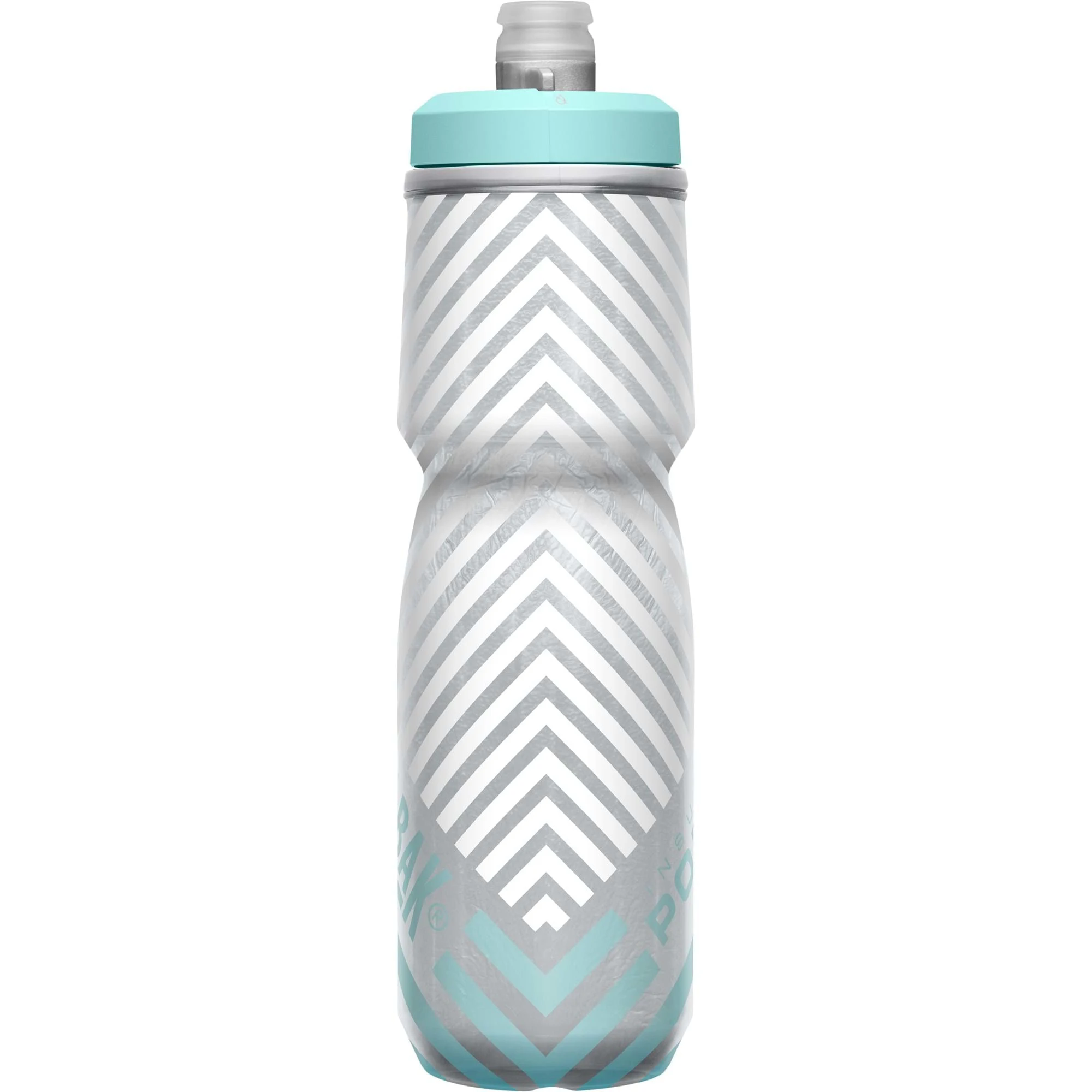 Camelbak Podium Chill Outdoor Bottle - 710ml - Grey/Teal Stripe - Image 5