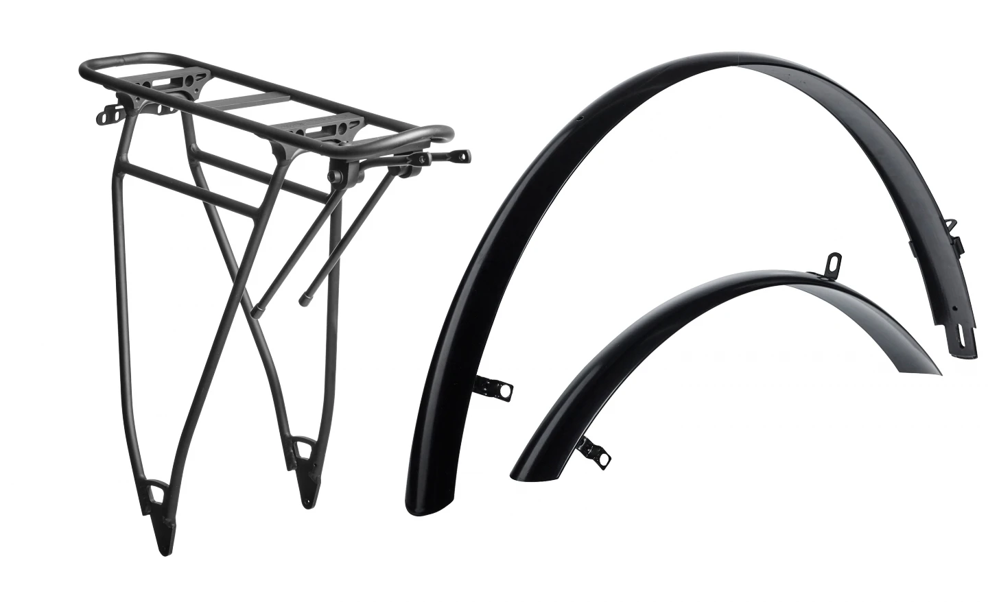 Cube Trekking HPA Mudguard And Rear Rack Set - Black - 28-29 Inch
