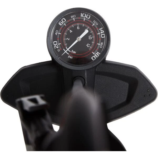 M Part Essential Floor / Track Pump - 180psi - Red - Image 2