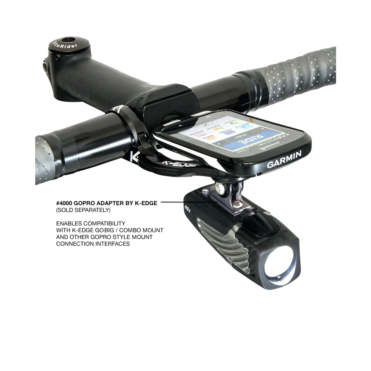 Niterider K-Edge Garmin Pro Xl Combo Mount - Black